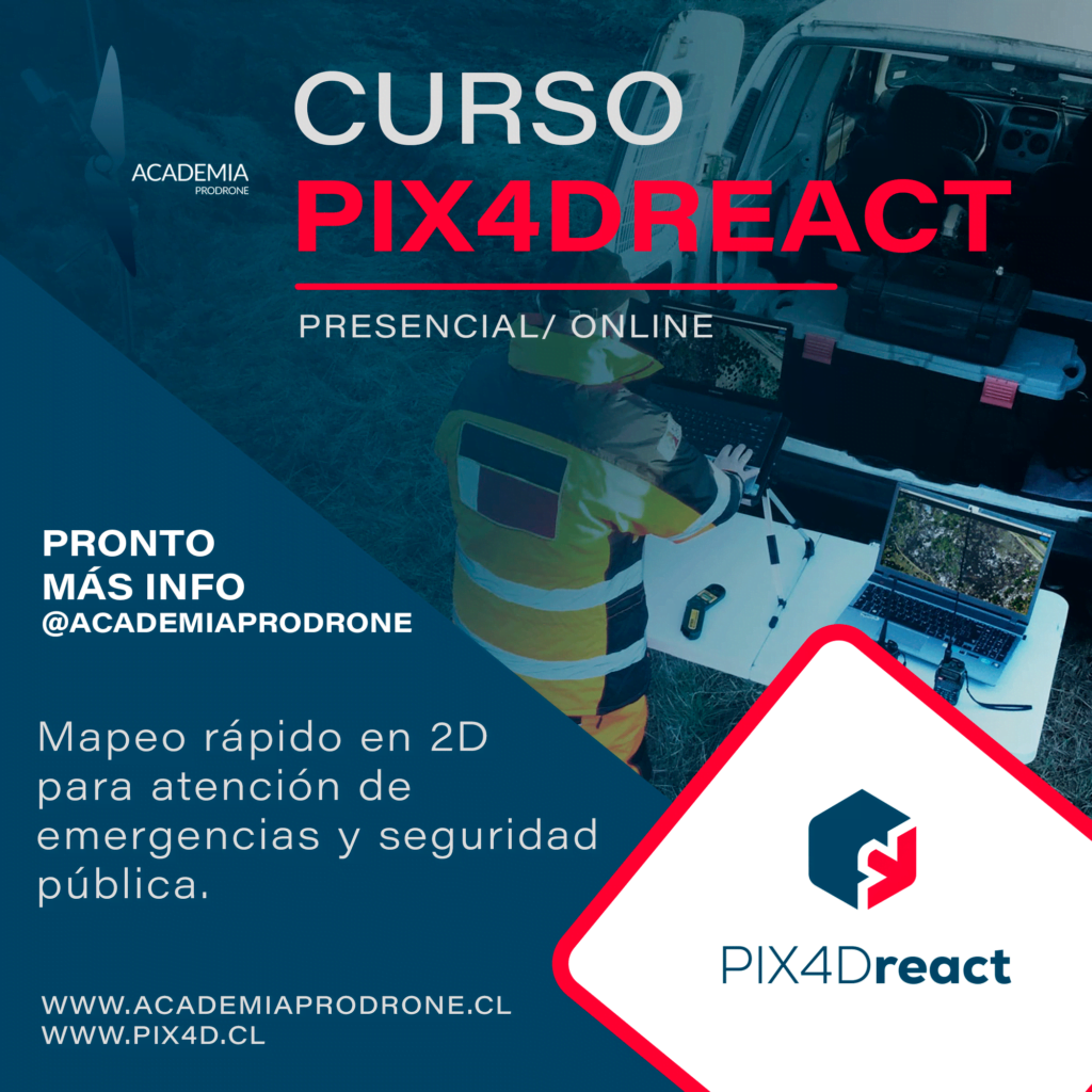 curso drone 10 afiche cursos pix4d REACT