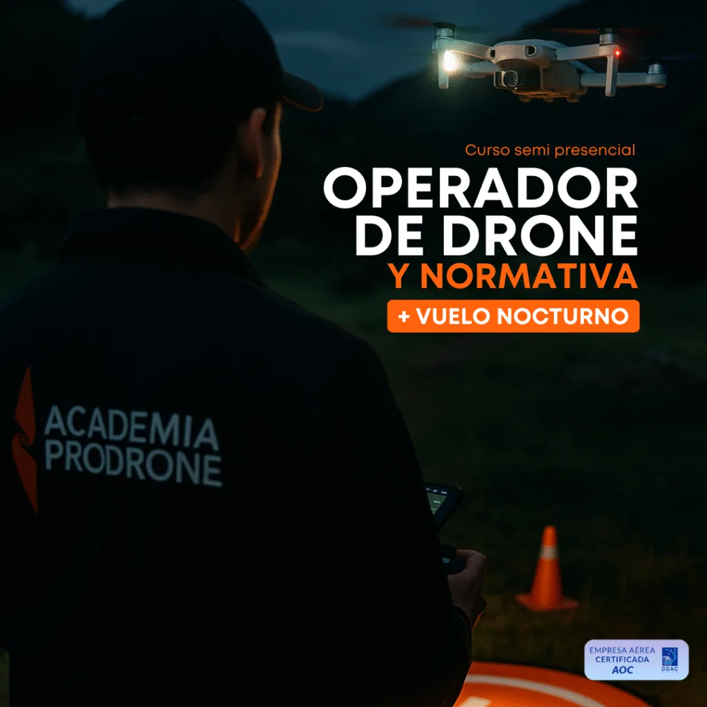 curso operador de drone y vuelo nocturno